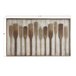 Wood Framed Wall Décor with Raised Paddles - Image 5