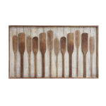 Wood Framed Wall Décor with Raised Paddles - Image 6