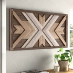 Wood Handmade Southwestern Geometric Home Wall Decor