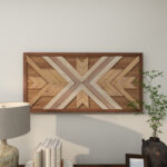 Wood Handmade Southwestern Geometric Home Wall Decor - Image 2