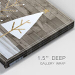 Wooded White Christmas Collection D Premium Gallery Wrapped Canvas - Ready To Hang - Image 3