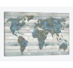 World Map on Wood by Jamie Macdowell - Print - Image 5