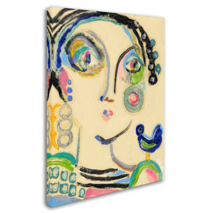 Wyanne ” Bluebird On My Shoulder ” by Wyanne Painting Print - Chic Decora