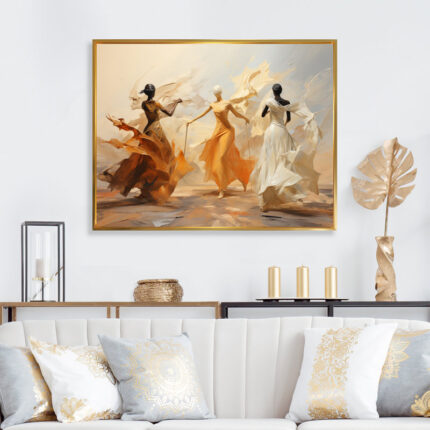 Yellow And White Dance Woman Ensemble I – Dance Wall Art - Chic Decora