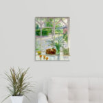 Yonkers " Irises And Sleeping Cat, 1990 " by Timothy Easton