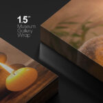 Zen Stones Massage Spa With Warm Burning Candle Bathroom Vertical Pictures On Canvas Print Wall Art - Image 3