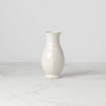 French Perle Giftware White 8" Fluted Vase - Image 8