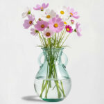 Small French Country Glass Vase, 6.25 inch, 25 oz Capacity - Image 7