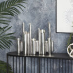 Stainless Steel Metal Organ Pipe Tube Decorative Silver Vase - Image 7