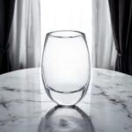 Francky 8" Cylinder Crystal Glass Table Vase - Image 4