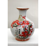 Polla 12" Porcelain Table Vase - Image 4