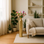 Hosley Decorative Gold Metal Tall Floor Vase. Ideal Gift for Floral Arrangements Weddings Party Spa Reiki Meditation Settings (27.25" High) - Image 8