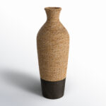 Wolton Brown/Dark Brown Seagrass Table Vase - Image 4