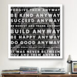 " Mother Teresa Quote " by Unknown Artist - Image 4