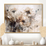 Delicate Warm Floral Impressions - Floral Wall Decor - Image 7