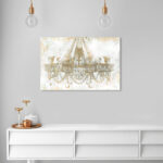 Fashion and Glam Palace Chandelier, Modern and Canvas Wall Art Print for Living Room - Image 7