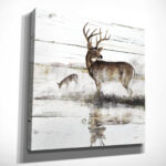 " Rustic Misty Deer " - Image 4