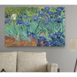 " Irises " by Vincent Van Gogh Painting Print - Image 5