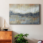" Cool Grey Horizon I " Painting Print - Image 6