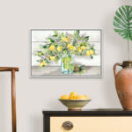 " Watercolor Lemons In Mason Jar Landscape " by Tre Sorelle Studios - Image 6