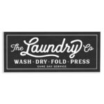 Vintage Laundry Sign - Print on Canvas - Image 8