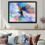 Abstract Creative Blue Flower - Graphic Art Print - Image 7