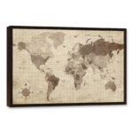 " Distressed World Map " - Image 6