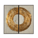 Thoroughly " Ring Of Fire " 2 - Pieces Painting Print - Image 4