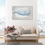 " Nautical And Coastal Blue Whale, Coastal Blue " by Oliver Gal - Image 5