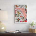 " State Map Of Florida (Natural Resources) - Vintage Poster " by Unknown Artist - Image 2