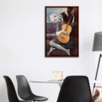 " The Old Guitarist " by Pablo Picasso Painting Print - Image 2