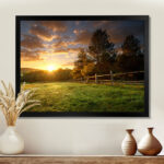 Fenced Ranch at Sunrise' Photographic Print - Image 7