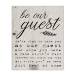 Be Our Guest Poem Cursive' Graphic Art Print - Image 8