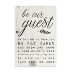 Be Our Guest Poem Cursive' Graphic Art Print - Image 8