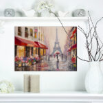 " Cityscapes Lovers In Paris Eiffel Tower " - Image 7