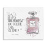 Beauty Begins Fashion Perfume' Textual Art - Image 8