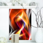 " Ornament Gray - Abstract Canvas Wall Art Print 4 Piece Set " - Image 7