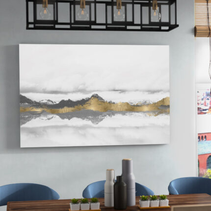 ” Abstract Stood Still And Wondered Gold, Modern & Contemporary Gold ” by Oliver Gal - Chic Decora