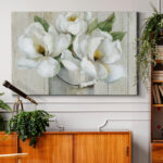 " Shiplap Magnolias " Painting Print - Image 7