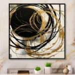Black And Gold The Art Of Chaos V - Abstract Painting Wall Art - Image 6