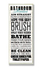 " Bathroom Rules " - Image 3