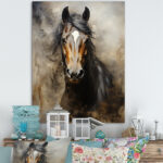 Balendran White Horse Equestrian Duality I - Horse Wall Art - Image 6