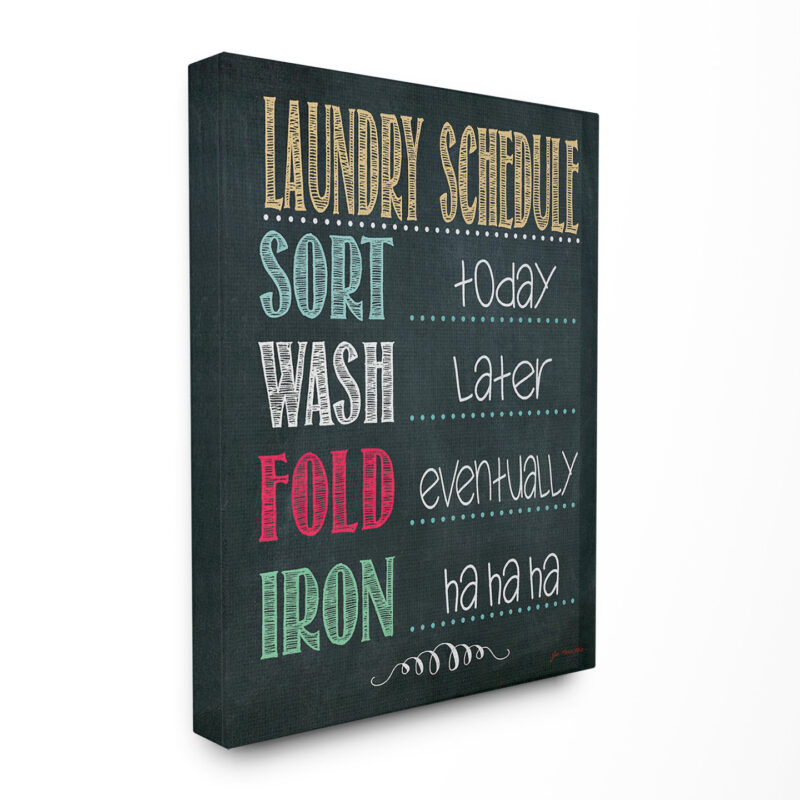 ” Laundry Schedule “ - Chic Decora