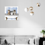 " Cats In The Tub " by Oliver Gal - Image 7