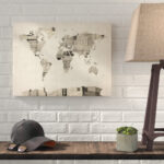 " Vintage Postcard World Map " by Michael Tompsett - Image 7