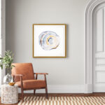 " Watercolor Tree Ring IV " - Image 4