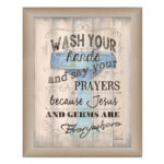 Wash your Hands Framed Wall Art for Living Room, Home Wall Decor Framed Print by Debbie DeWitt - Image 4