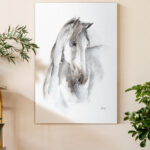 " Watercolor Equine Study I " Painting Print - Image 8