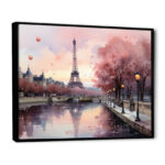 Pink Twilight Rendezvous In Paris II - Amusement Parks Canvas Prints - Image 6