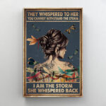 " Vintage They Whispered To Her I Am The Storm She Whispered Back " - Image 4